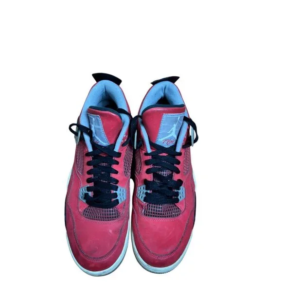 Nike Air Jordan 4 Retro Toro Bravo Red Sneakers Men's 10 D
